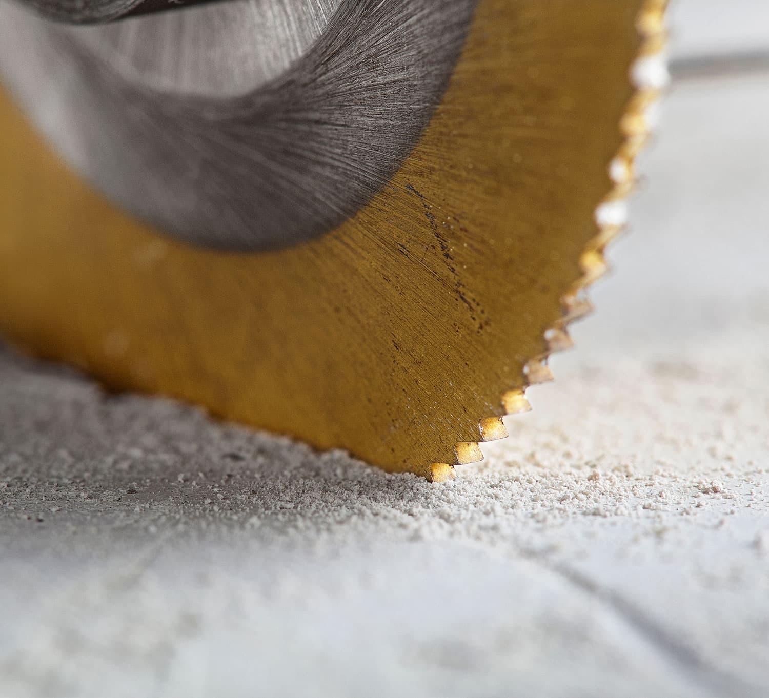 Sägeblatt fräst Stein