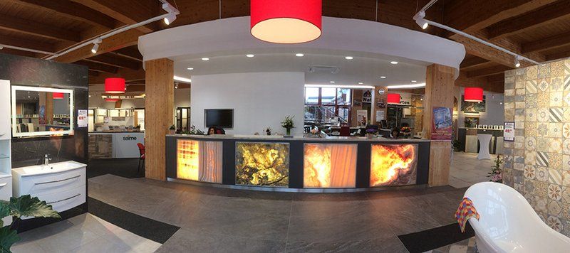 Eingangsbereich von i & M – Bauzentrum Szonn Kolkwitz