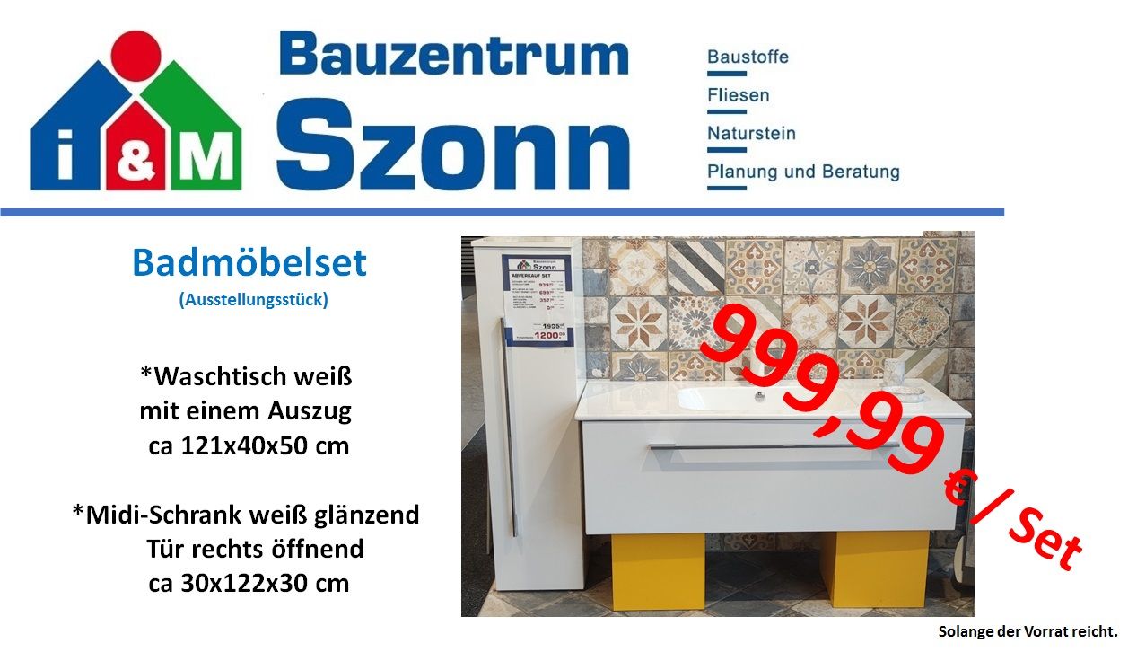 Abverkauf - Ausstellungsstücke - Bademöbelset 2